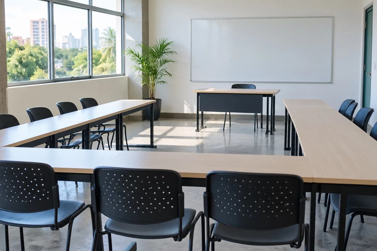Turma regular reunida na sala de oratória