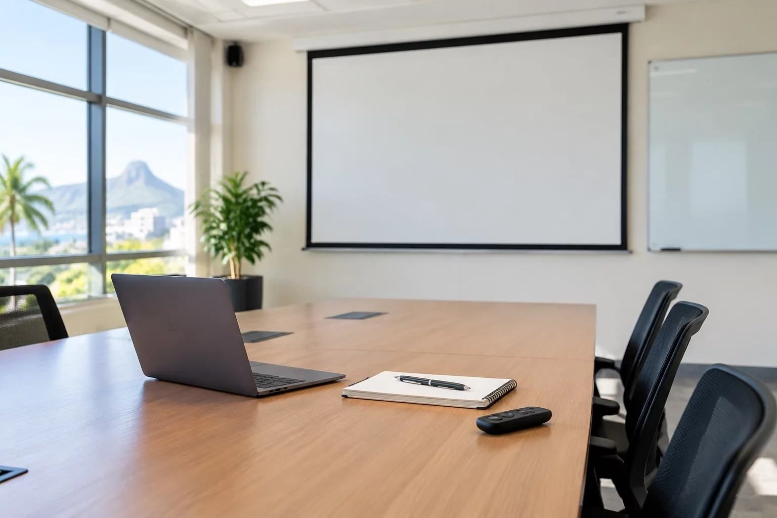 Projetor em sala de reunião